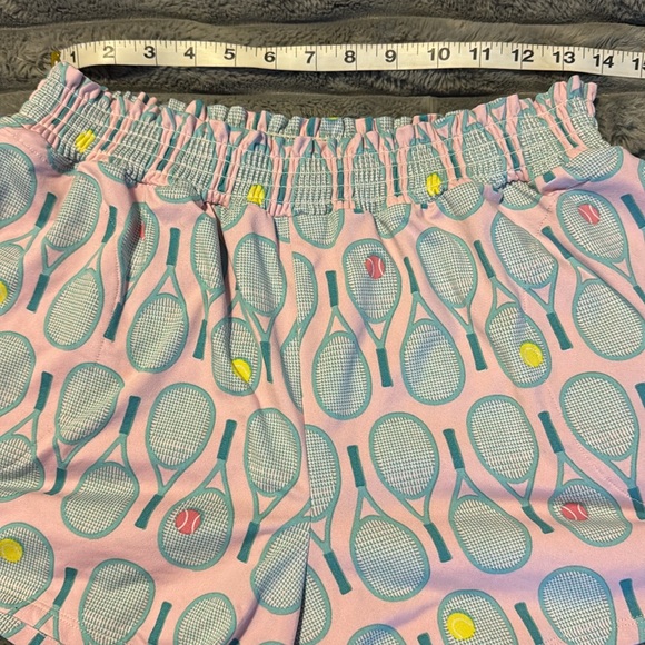 Shady Lady Tennis Print Shorts Pajama Set - Picture 3 of 10